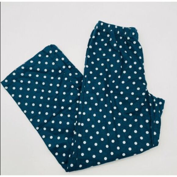 Charter Club NWT size XXL velour green/white polka dot pants - Picture 3 of 3